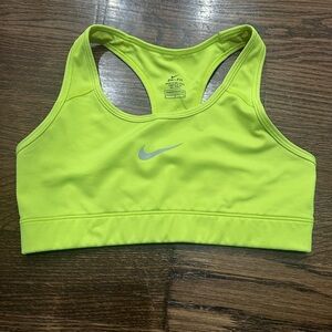 Nike Women's Bright Yellow Sports Bra Size S